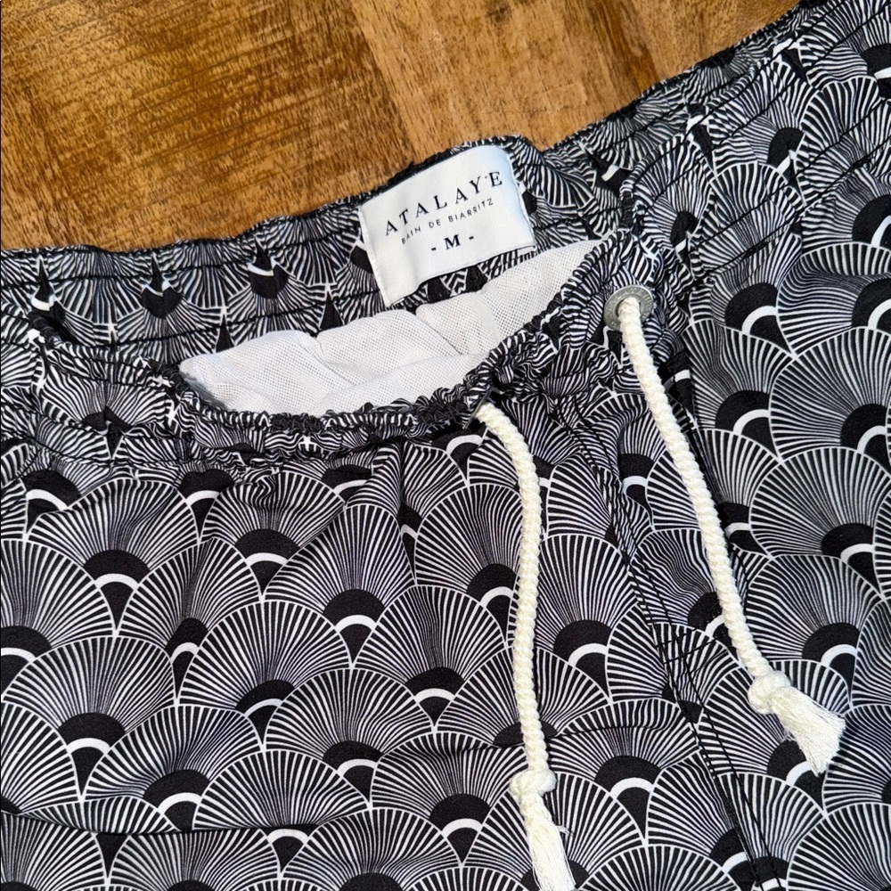 Patterned Men's Swim Trunks - Picture 2 of 4